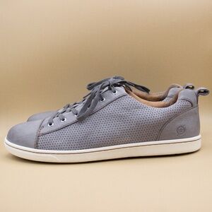 Born Mens Ashram Gray Perforated Leather Casual Shoes Men's Size 11